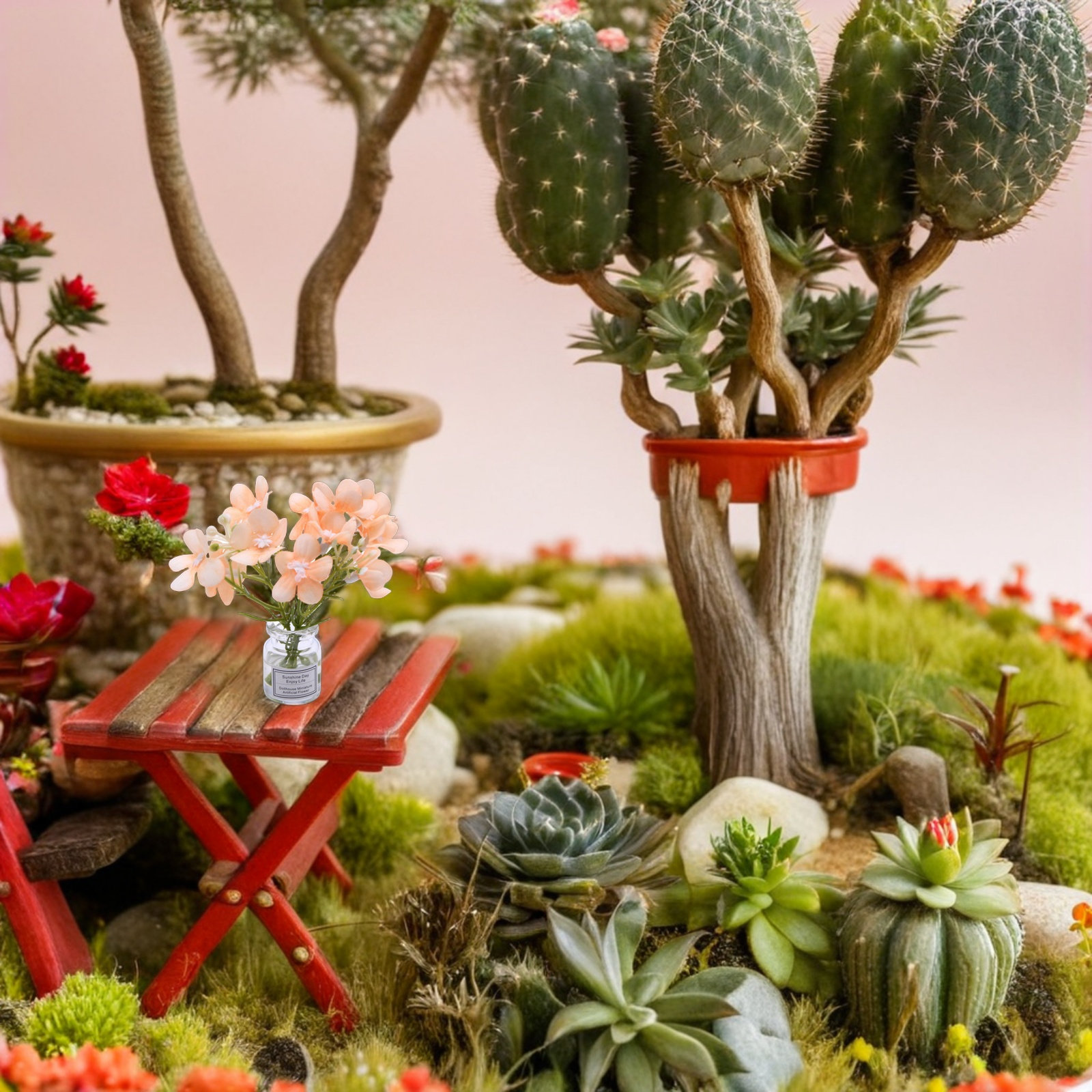 Vase Decor - 3-delige miniatuur vaasjes set, doe-het-zelf decoratie