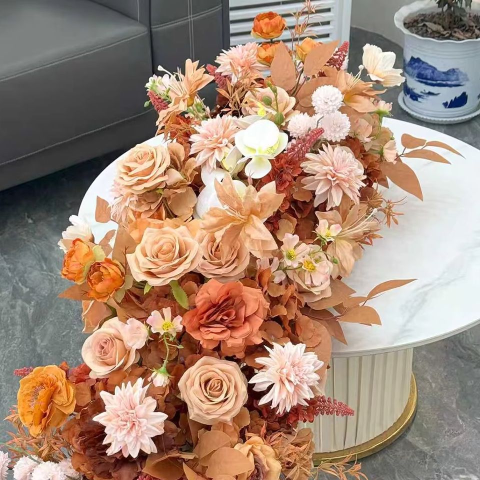Table Runner - 2M Luxe 5D Oranje Caramel Herfst