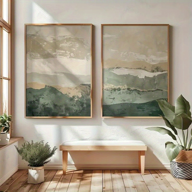 Abstract Canvas Set - 2 stks/set Wabi Sabi abstracte geometrische