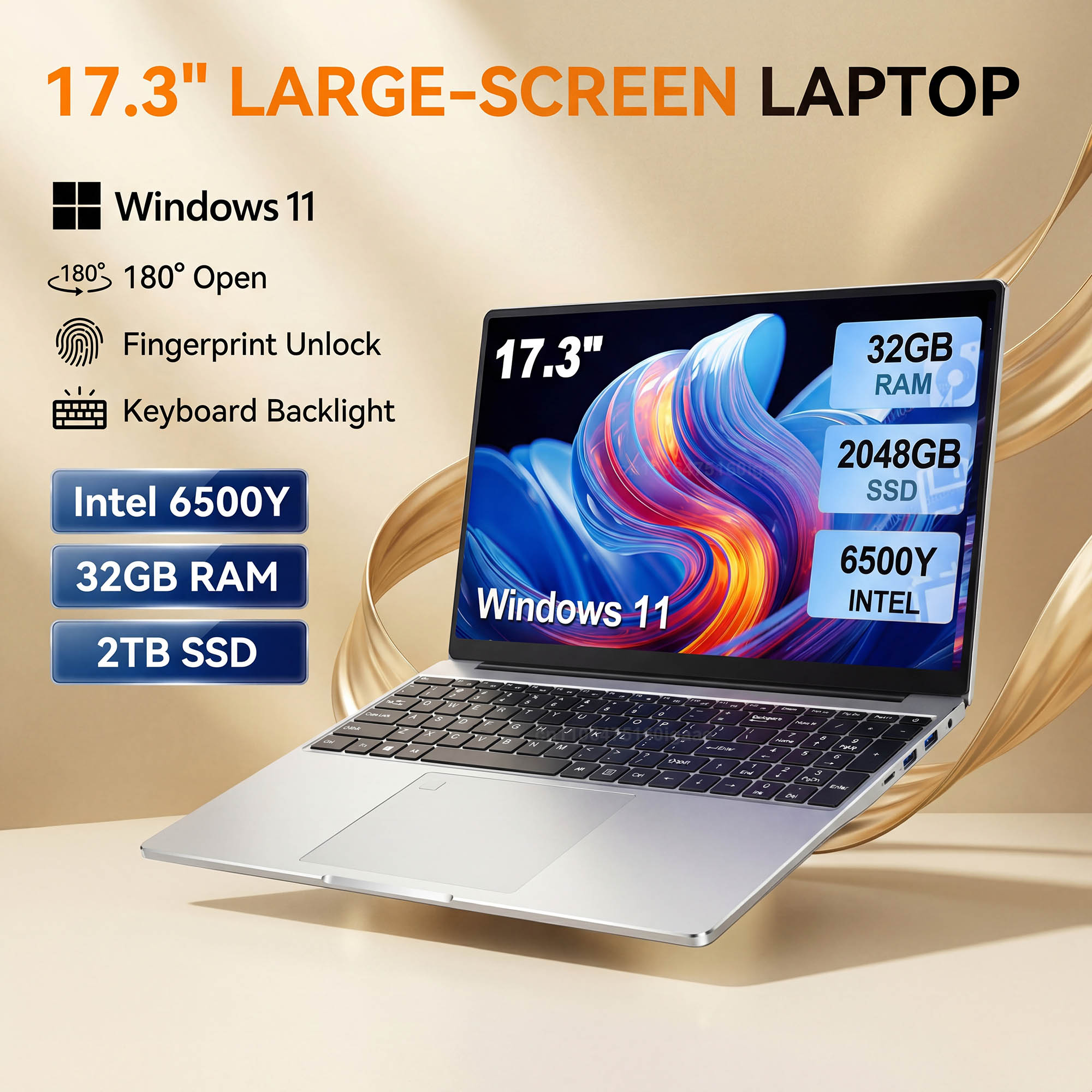 Wall Sticker - HOT 17,3-inch laptop met groot scherm