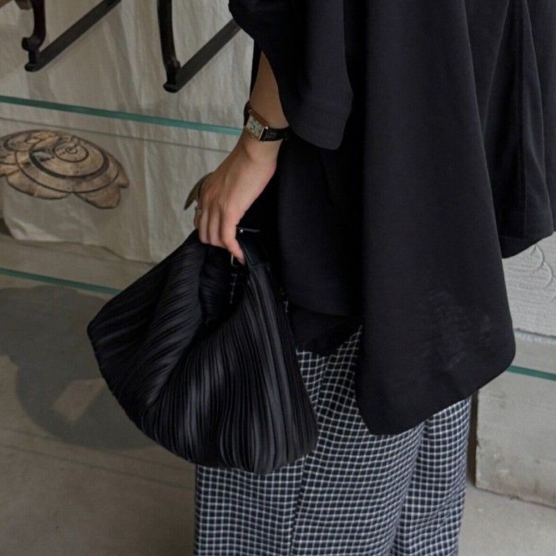 Interior Design High End - Mode Shell geplooide handtas Dames Minimalistisch