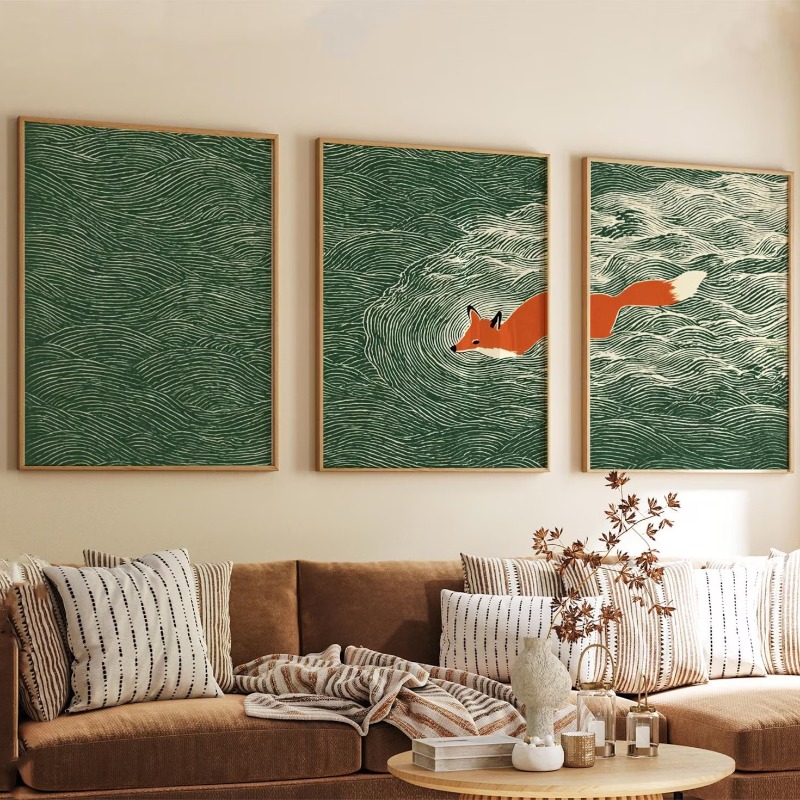 3-delige frameloze canvas schi - Abstract Canvas Set recensie en prijs