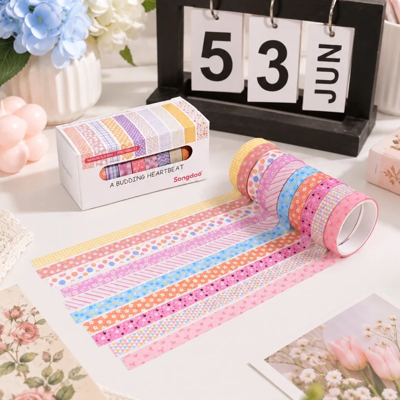 10 rollen washi-tape met bloem - Wall Sticker recensie en prijs