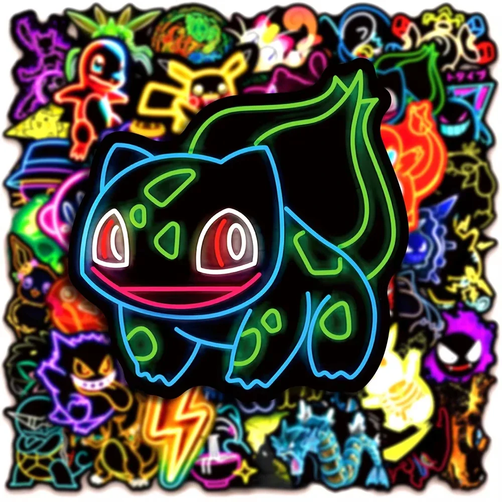 100 stuks neon Pokémon-sticker - Wall Sticker recensie en prijs